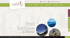 Desktop Screenshot of gaestehaus-oblasser.at
